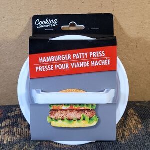 Cooking Concepts Hamburger Patty Press- NIP